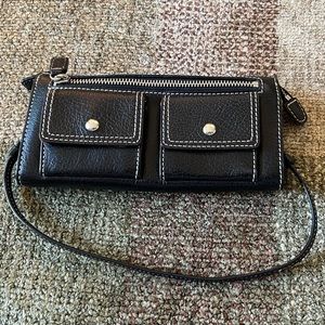 Nordstrom Black Leather Clutch